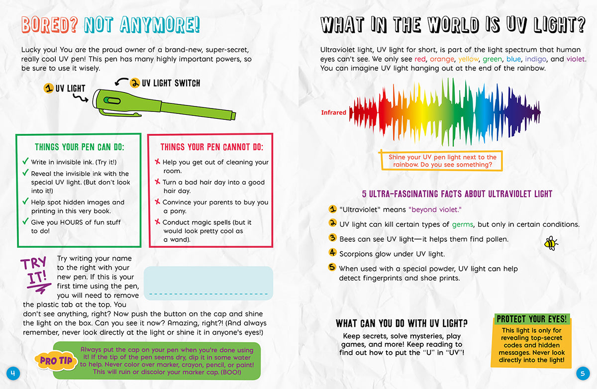 Klutz Top Secret: The Ultimate Invisible Ink Activity Book