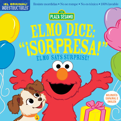 Indestructibles: Sesame Street: Bilingual English/Spanish Elmo Dice: ¡Sorpresa! / Elmo Says Surprise!: Resiste Mordidas, No Se Rompe, No Es Tóxico, 10