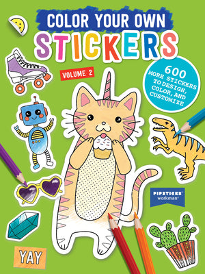 Color Your Own Stickers, Volume 2: Trade Edition Volume 2