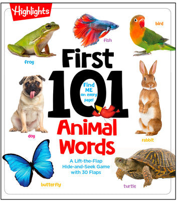 First 101 Animal Words: First Words Animal Board Book, Learning to Talk Baby Book for Essential Early Language Learning