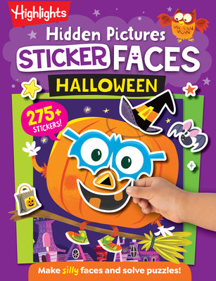 Hidden Pictures Sticker Faces: Halloween: Halloween Crafts Activity Book with Pumpkin Faces and Over 200 Silly Make-A-Face Stickers, Halloween Gift fo