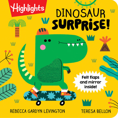 Dinosaur Surprise!: Dino Book with Peekaboo Flaps and Mirror, Pop-Up Dinosaur Board Book for Babies and Toddlers to Laugh, Play and Build Fine Motor S