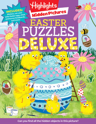 Easter Puzzles Deluxe: Eggs-Tra Special Easter Hidden Pictures Puzzles, Puzzle Book and Easter Basket Stuffer for Kids 4-8 Featuring Easter Stickers,