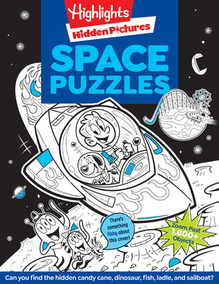 Space Puzzles: Solar System Puzzle Book for Kids 6-12, Fun Space Gift with Activities and Games, Over 100 Puzzles and More Than 1,800 Hidden Objects t