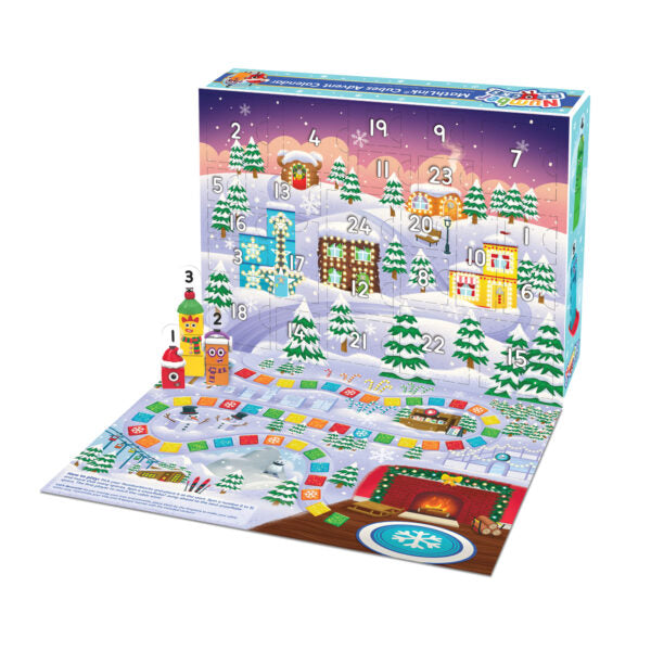 Numberblocks 2026 Advent Calendar – 24-Day Holiday Countdown with MathLink Cubes, Board Game & French Instructions (Ages 3+)