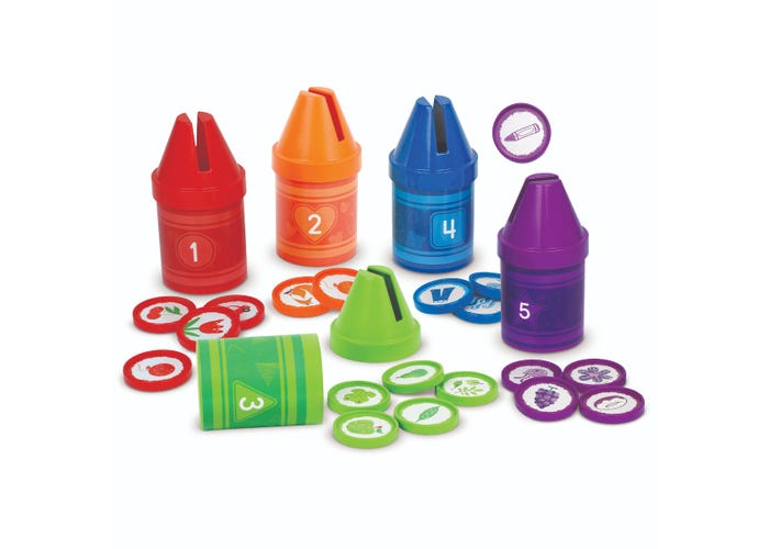 Learning Resources Counting Crayons – Count, Match & Sort Set for Toddlers (Ages 2+)