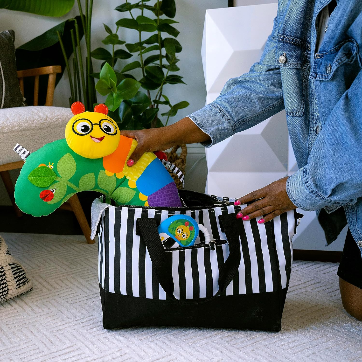 Baby Einstein Cal-a-Pillow Tummy Time Activity Pillow
