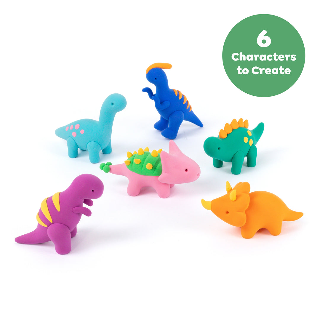 Tiger Tribe Claytopia: Dinosaur World – Clay Modelling Activity Kit