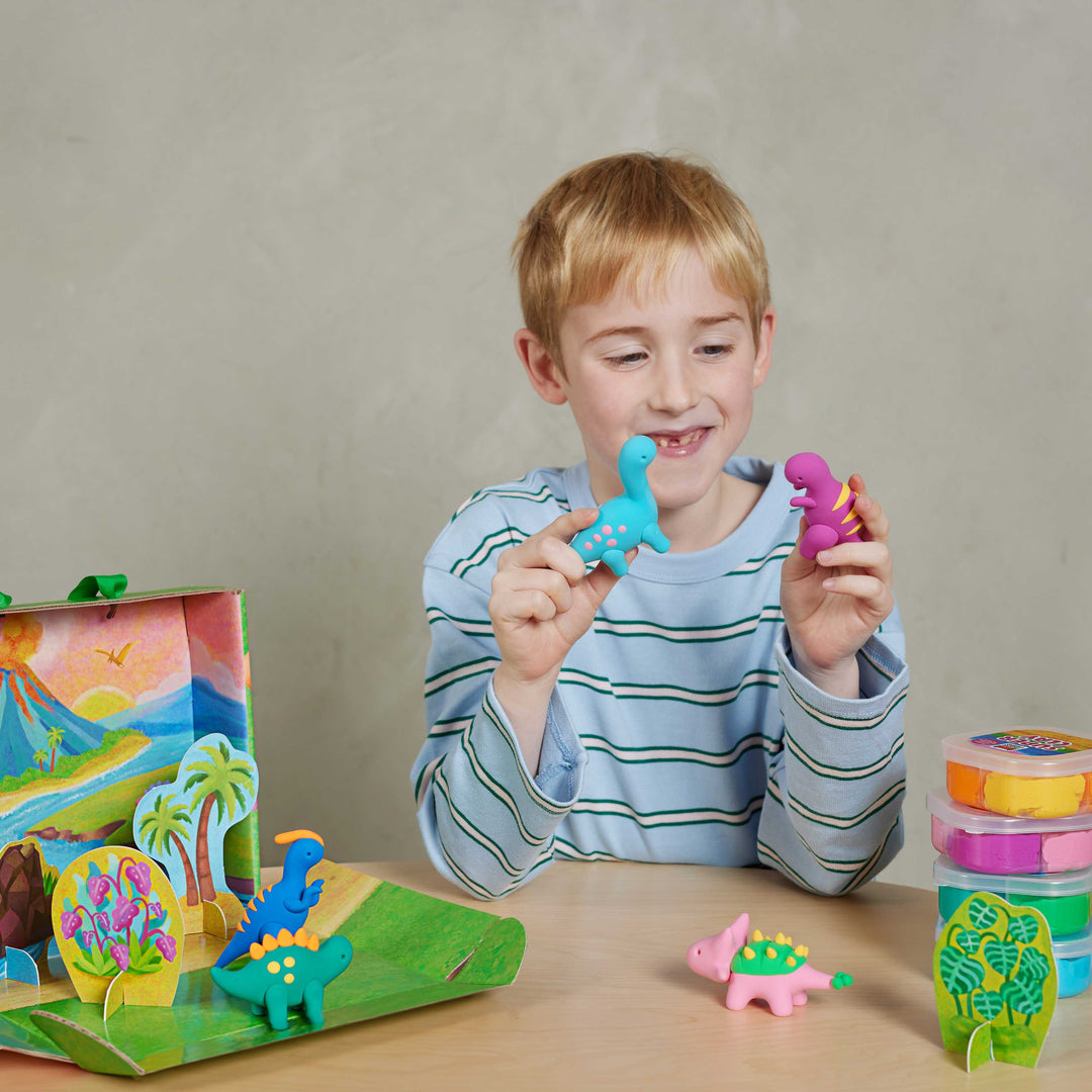 Tiger Tribe Claytopia: Dinosaur World – Clay Modelling Activity Kit