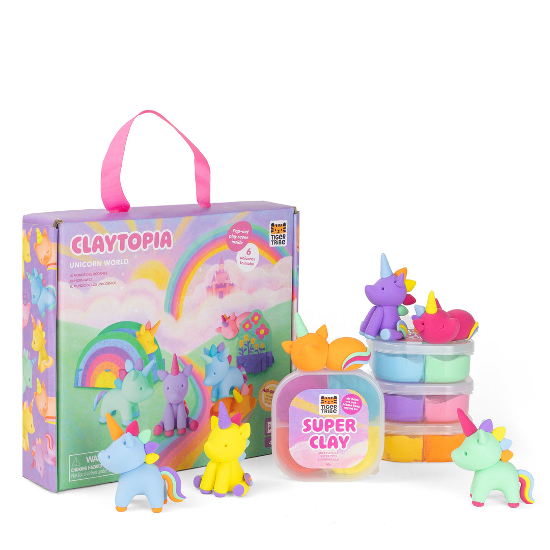 Tiger Tribe Claytopia: Unicorn World – Clay Modelling Activity Kit