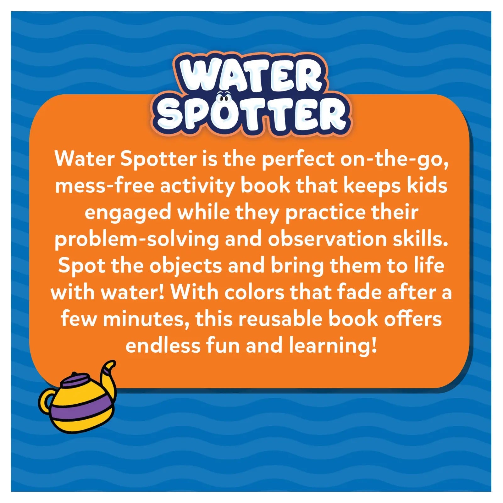 Skillmatics Water Spotter: Around the House – Reusable Water Reveal Activity Book