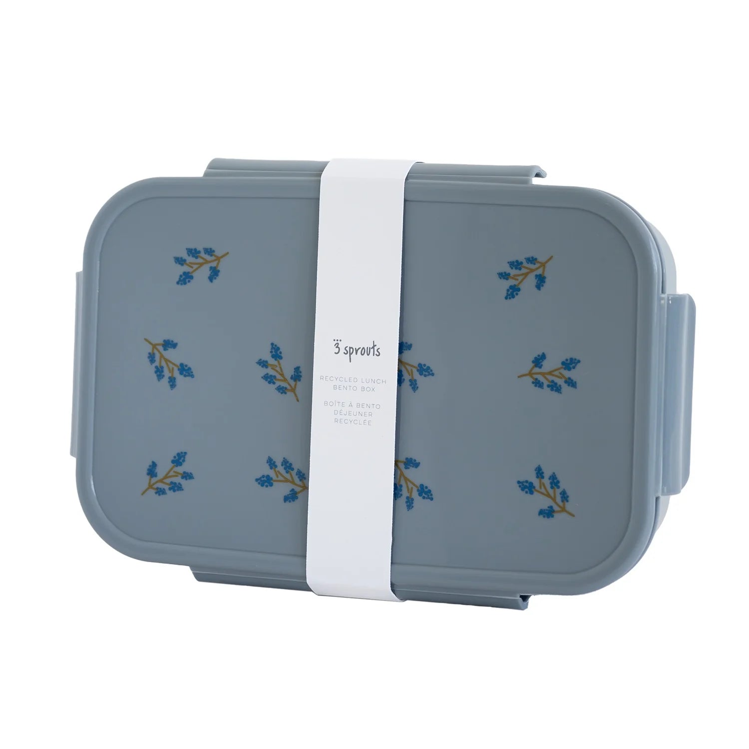 3 Sprouts Recycled Plastic Bento Box - Blueberry Blue