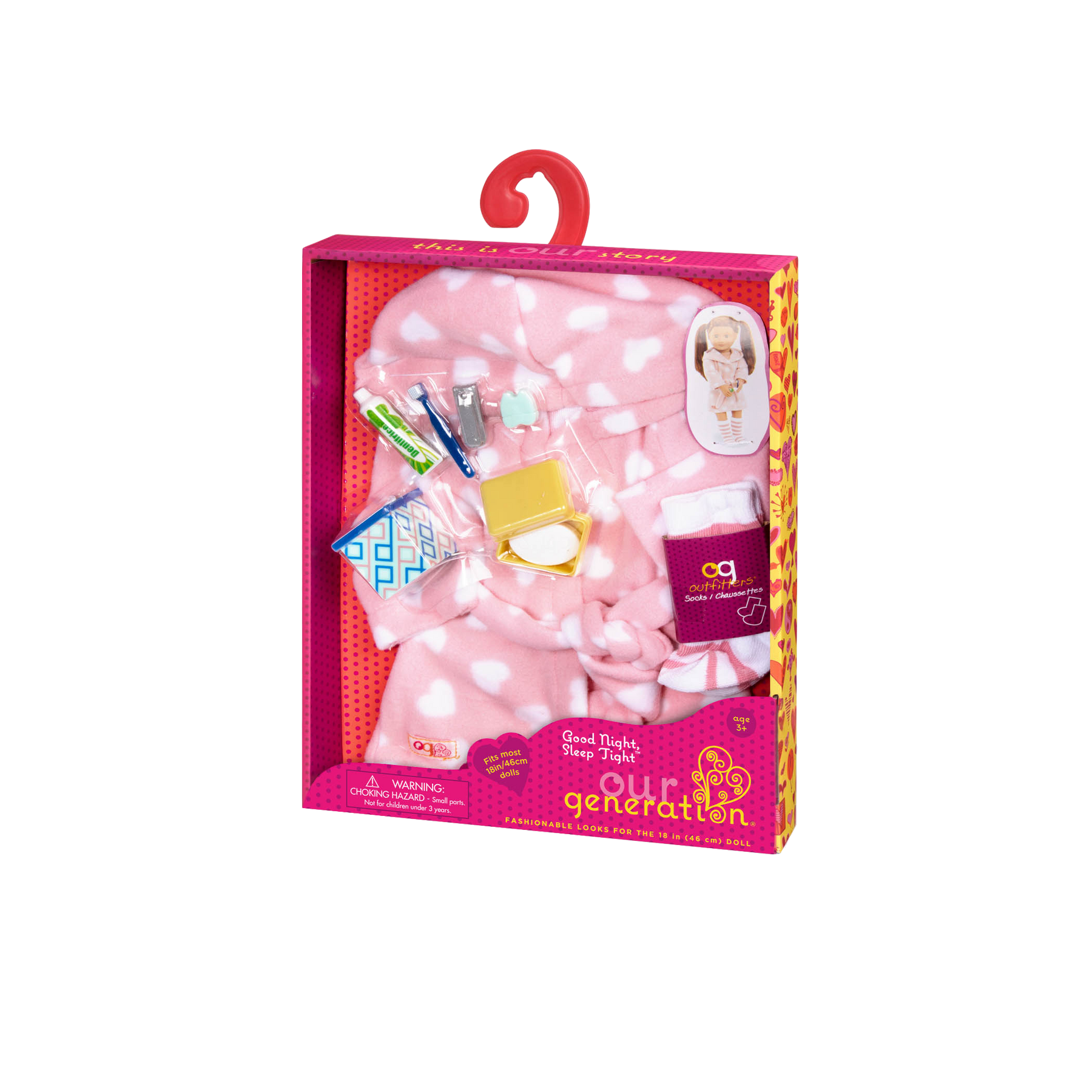 Our Generation Good Night Sleep Tight 18" Doll Outfit