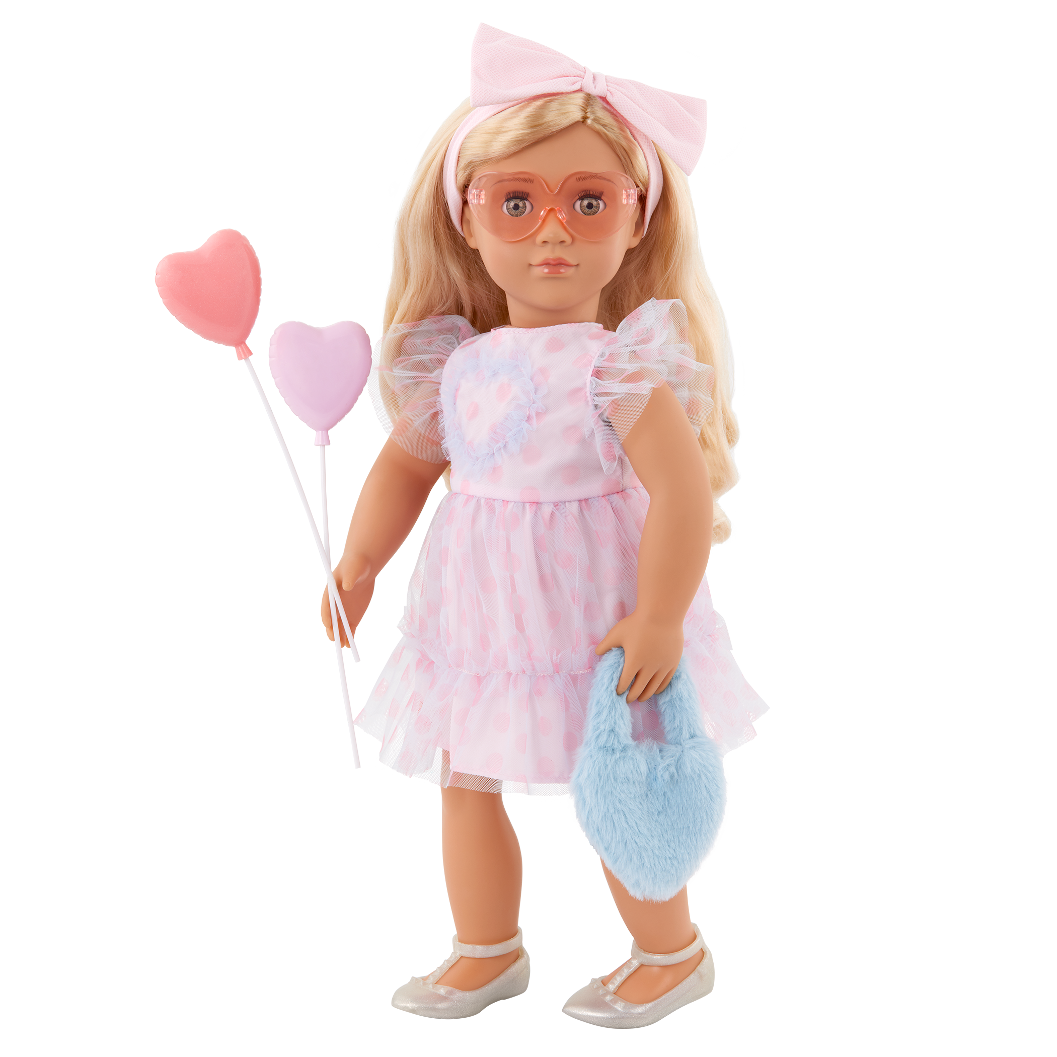 Our Generation Outfit All Heart Dress with Heart Accessories for 18" Doll