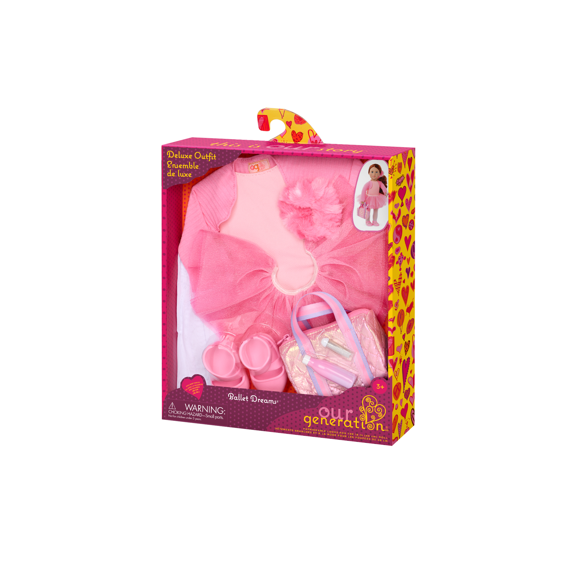 our generation doll pink dress Pink & Colorful | 18-inch Doll Dress Outfit