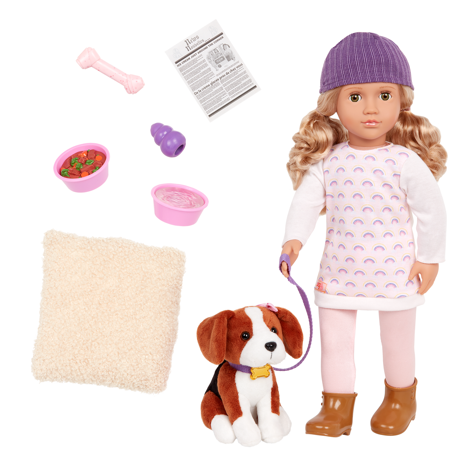 Our Generation Ember 18" Doll and Elsie the Beagle