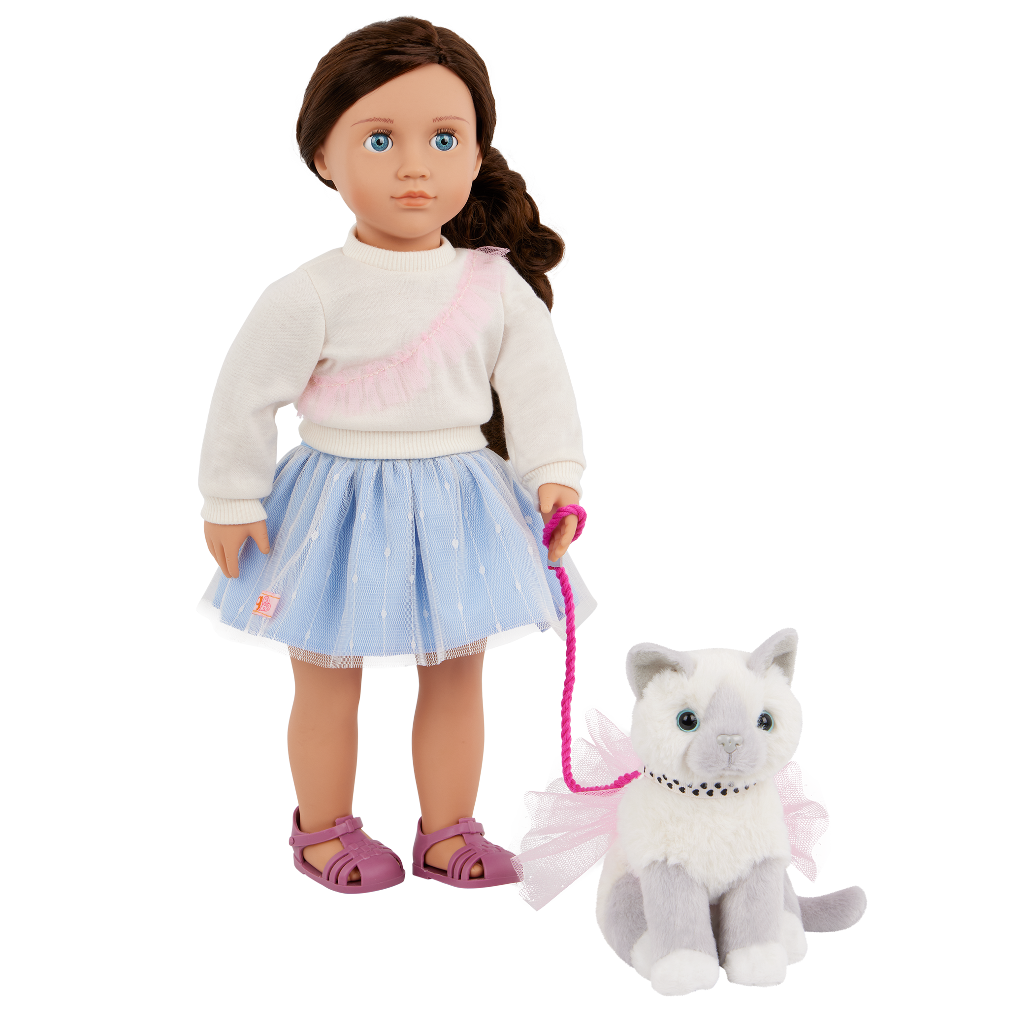 Our Generation Mindy & Pepper the Cat 18" Doll & Pet