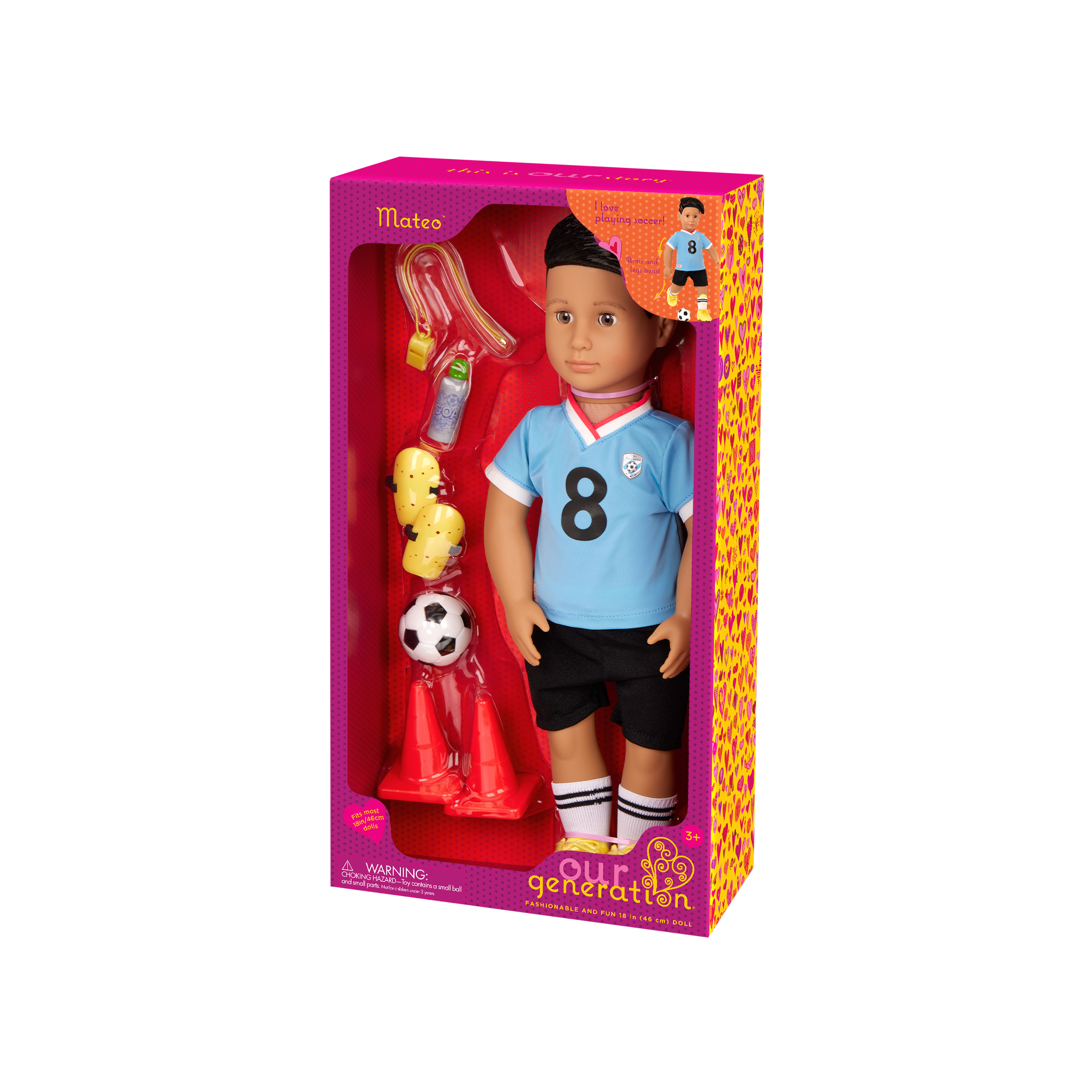 Our Generation Deluxe Mateo the Soccer Player 18" Doll