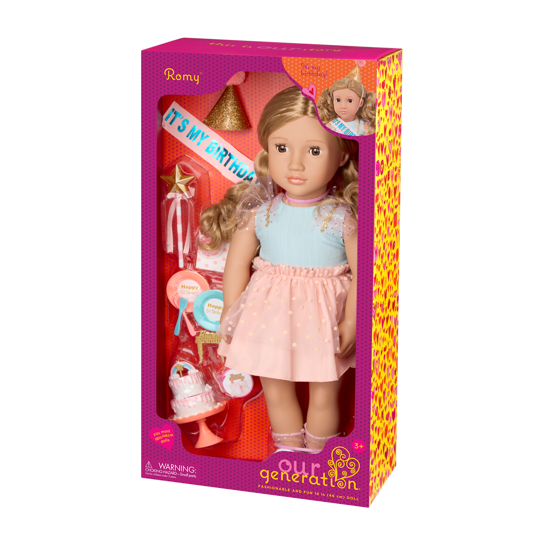 Our Generation Deluxe Romy Birthday Party 18" Doll