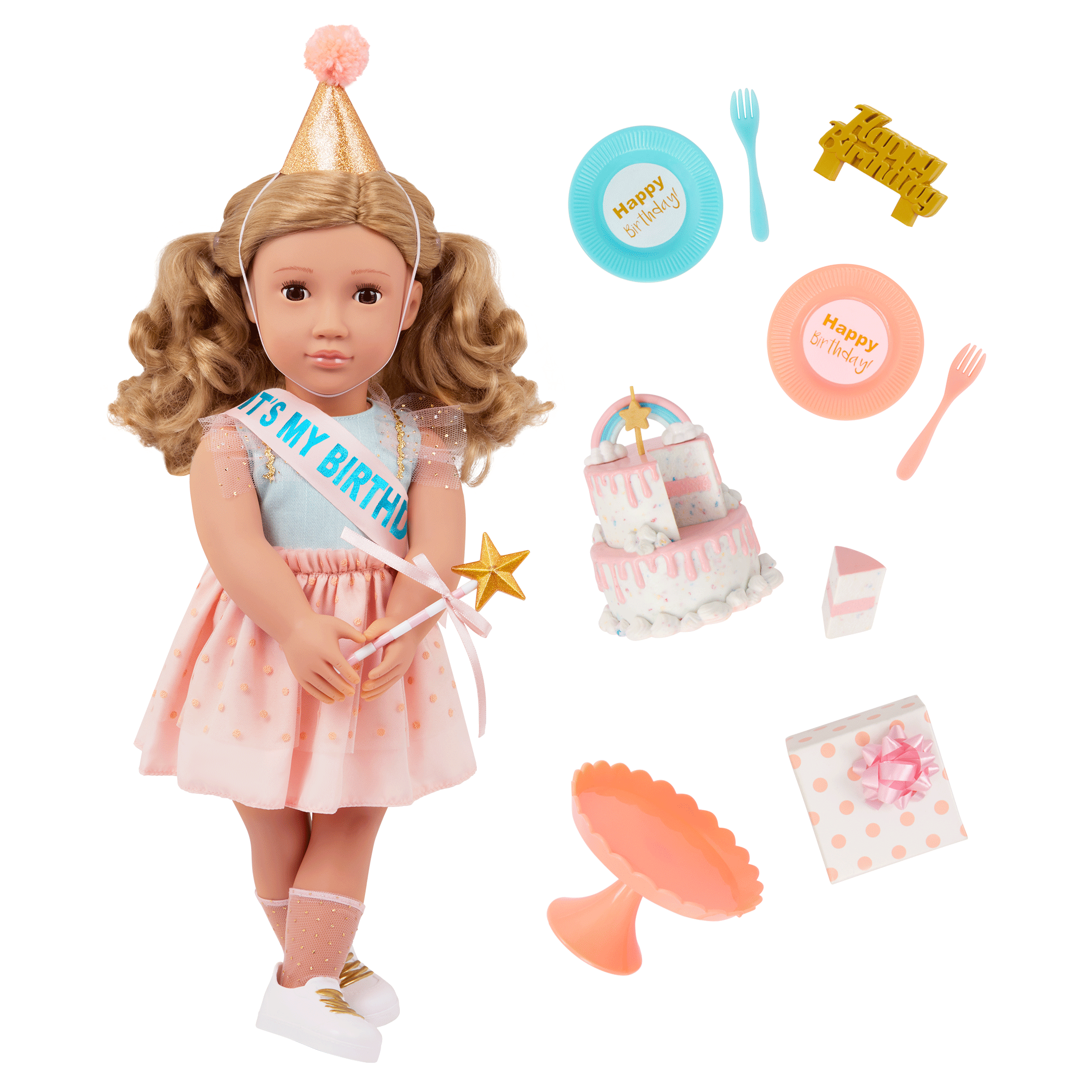 Our Generation Deluxe Romy Birthday Party 18" Doll