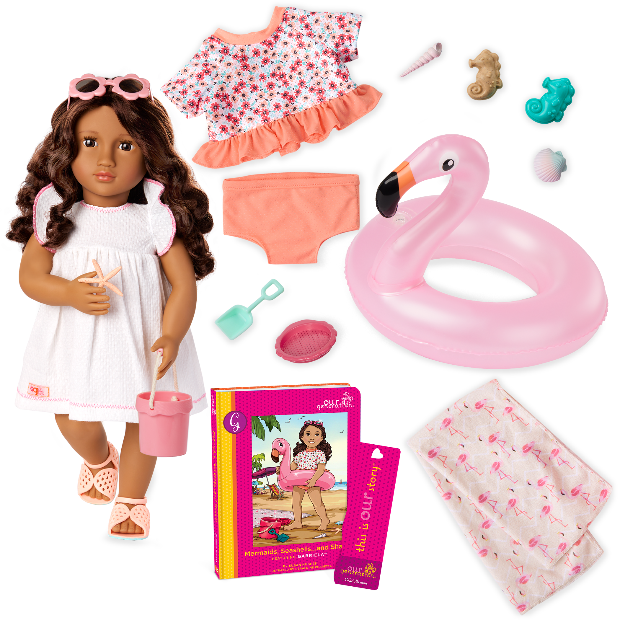 Our Generation Deluxe Gabriela at the Beach 18" Doll