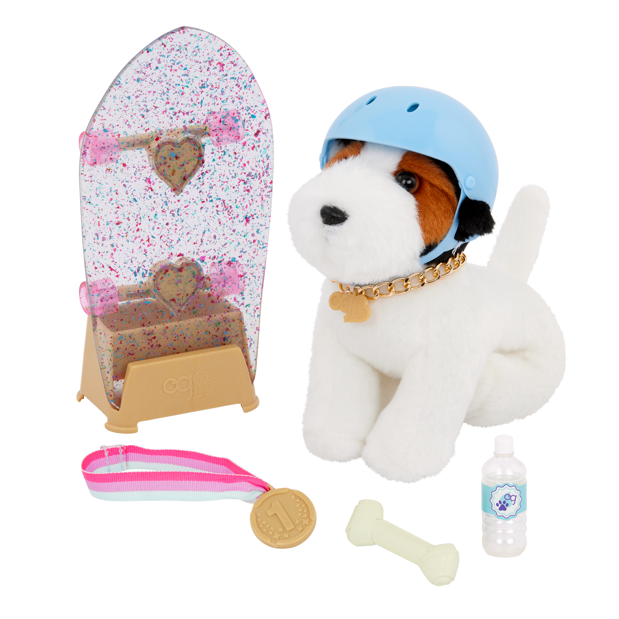 Our Generation Pro Skater Pup Parson Russell Terrier 6" Doll