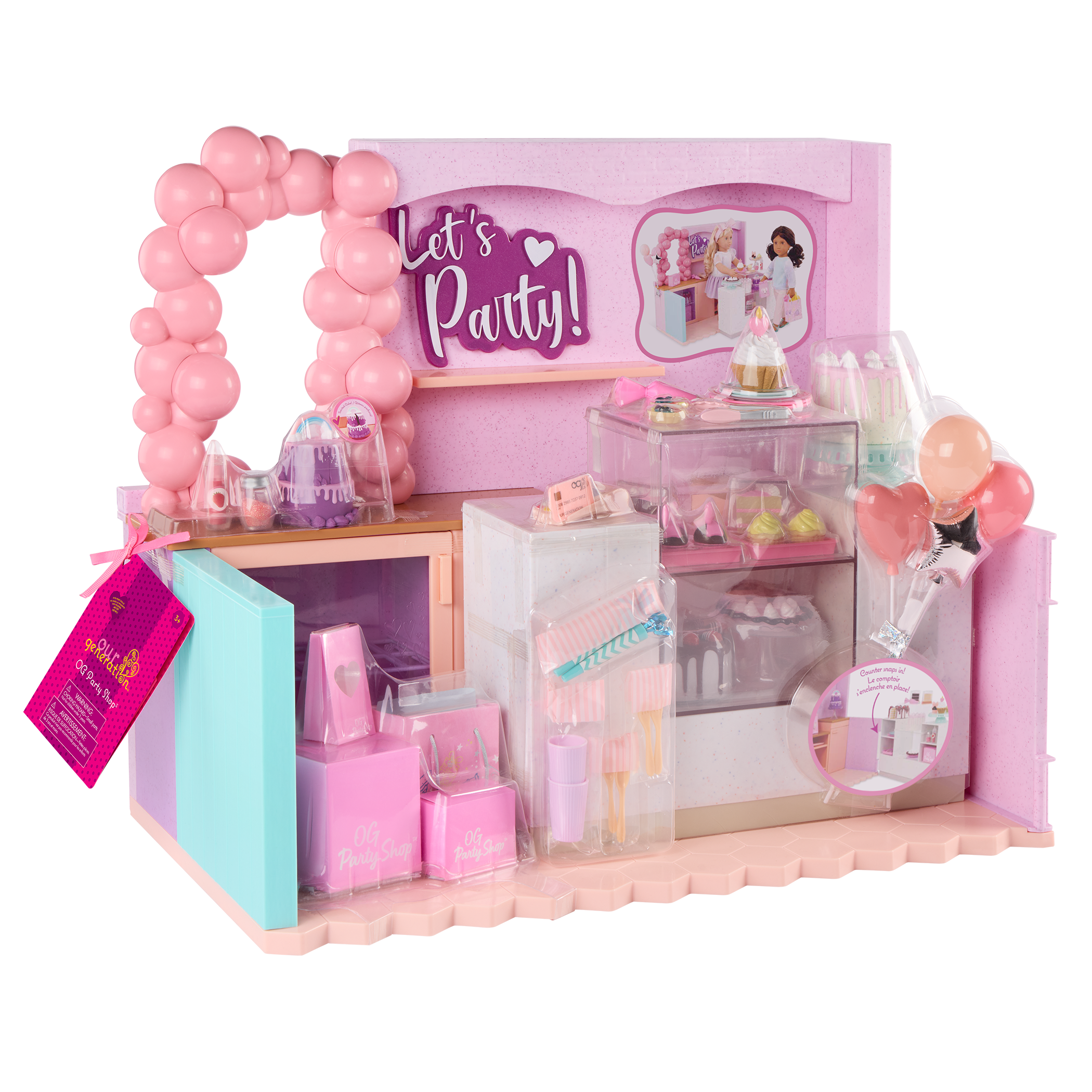 Our Generation Accessories Party Shop Cake Shop for 18" Doll