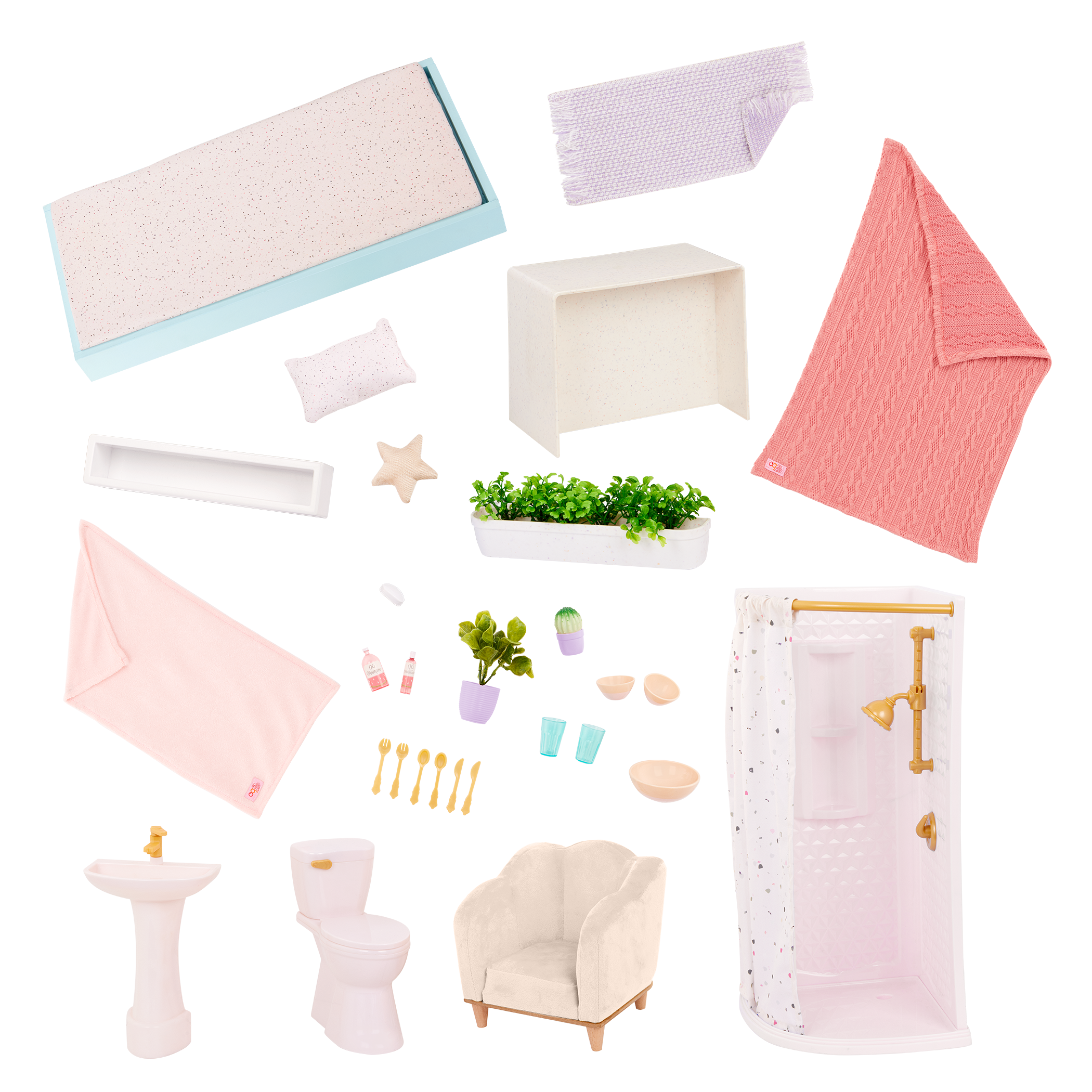 Our Generation Sunshine Loft 2-Floor Pink Dollhouse