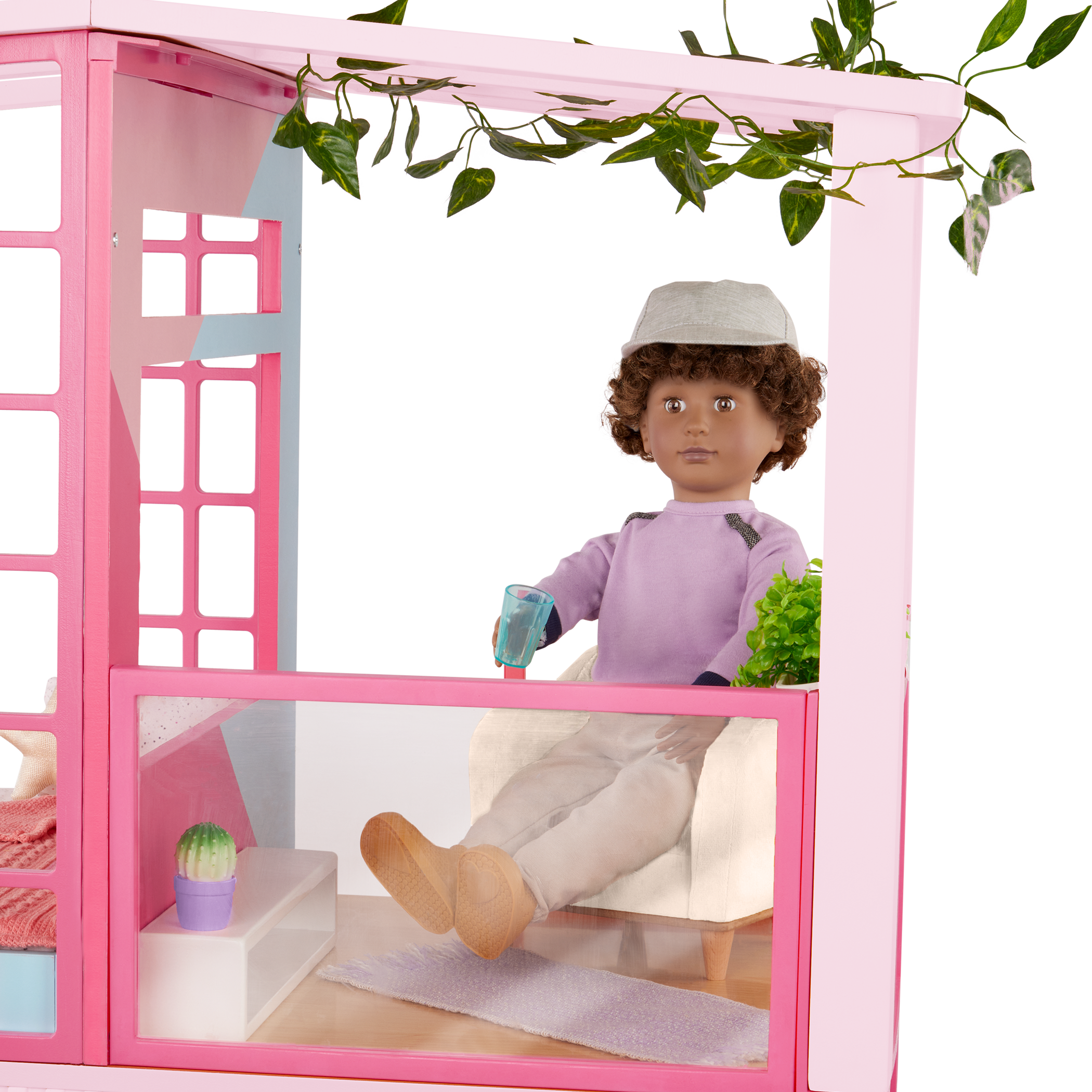 Our Generation Sunshine Loft 2-Floor Pink Dollhouse