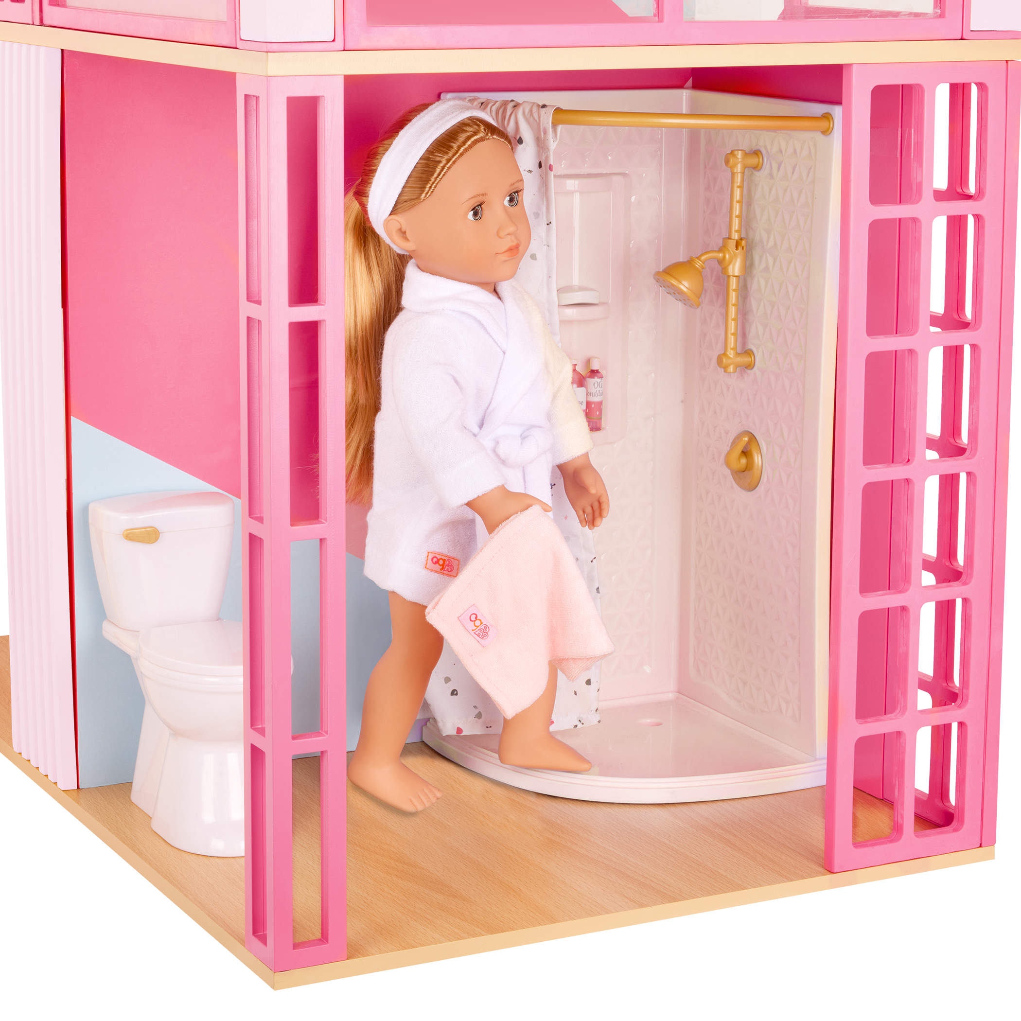 Our Generation Sunshine Loft 2-Floor Pink Dollhouse