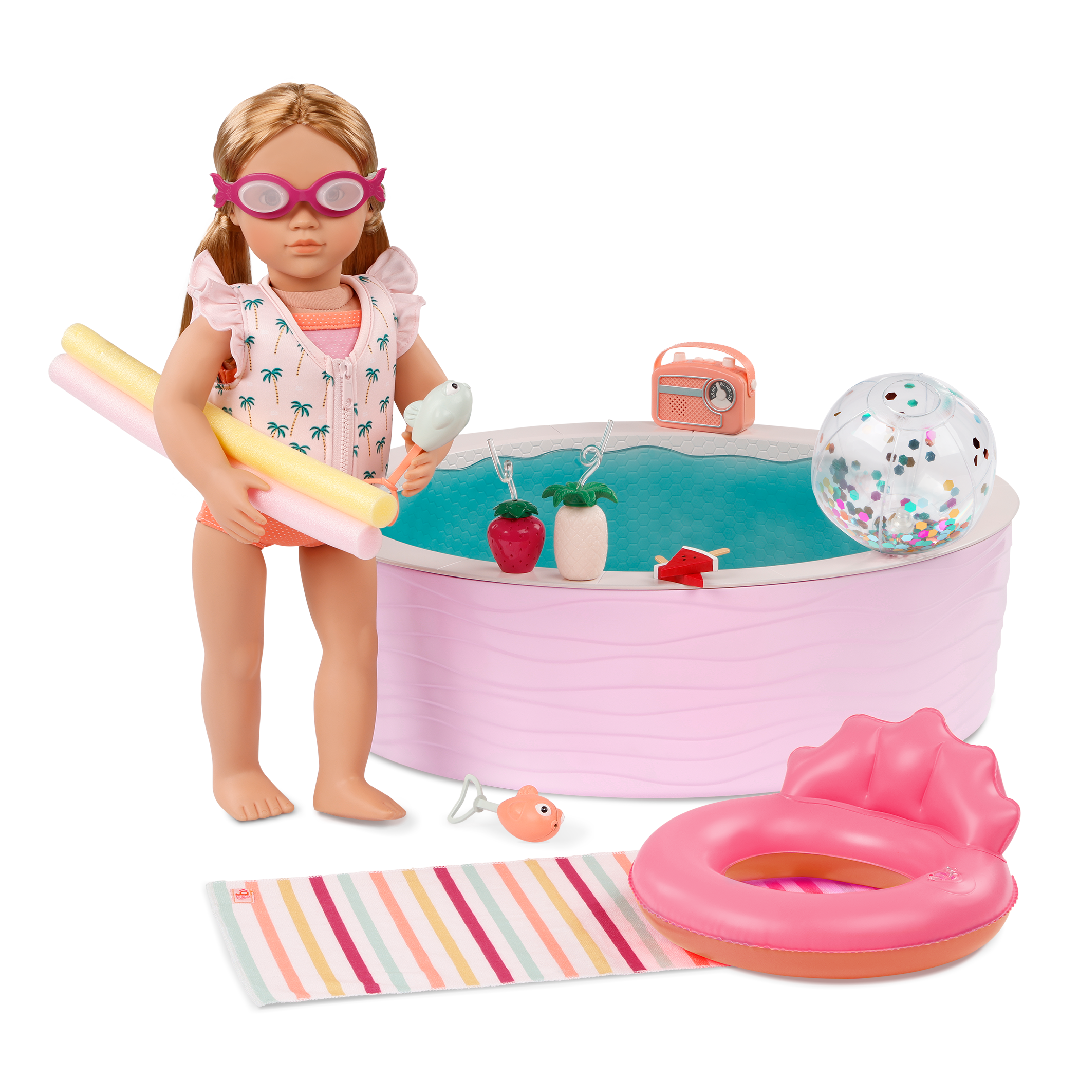 Our Generation Accessories Poolside Fun Pool for 18" Doll