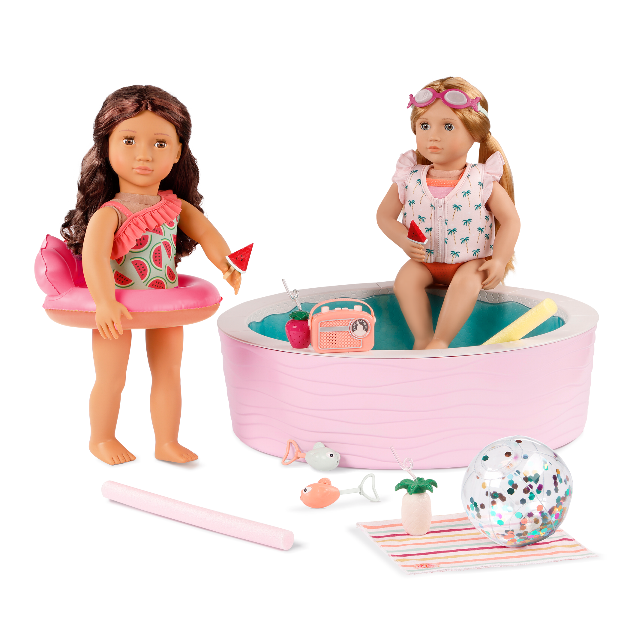 Our Generation Accessories Poolside Fun Pool for 18" Doll