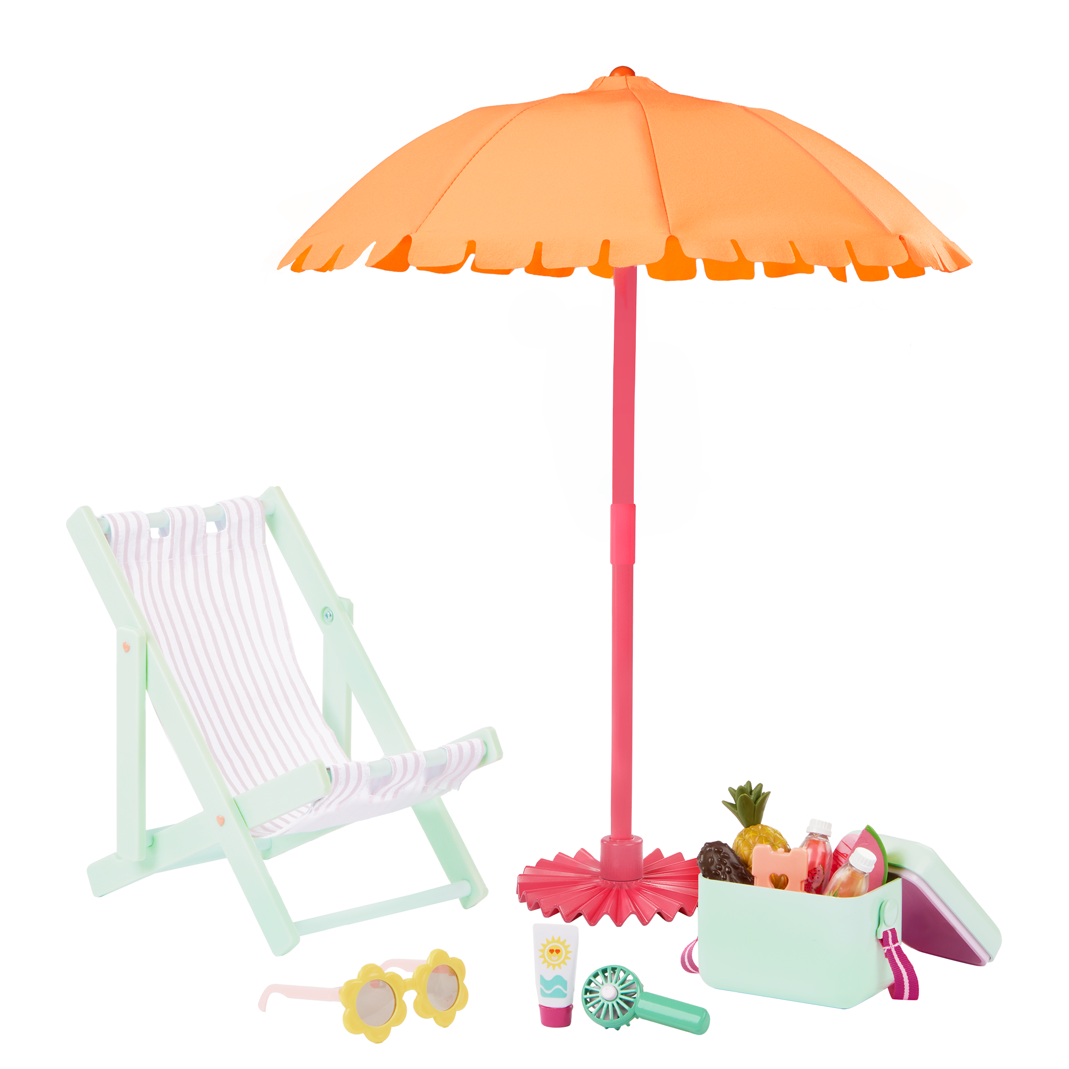 Our Generation Accessories Sunny & Cool Patio Set for 18" Doll