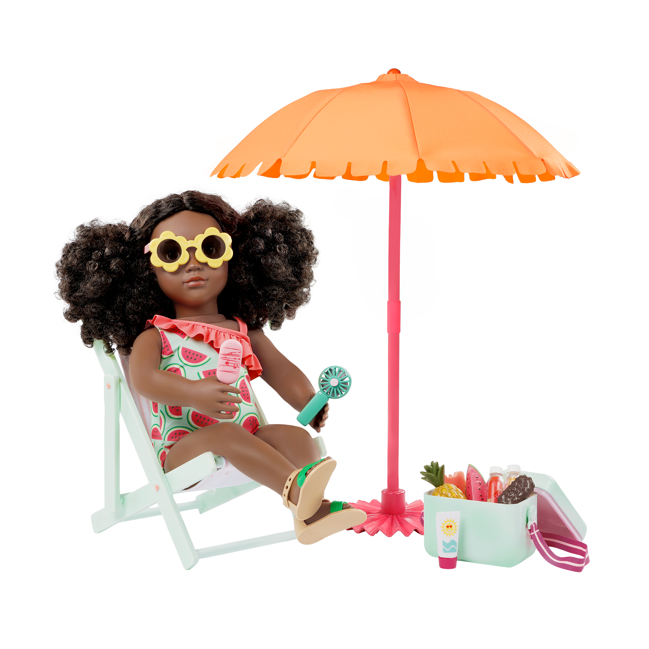 Our Generation Accessories Sunny & Cool Patio Set for 18" Doll