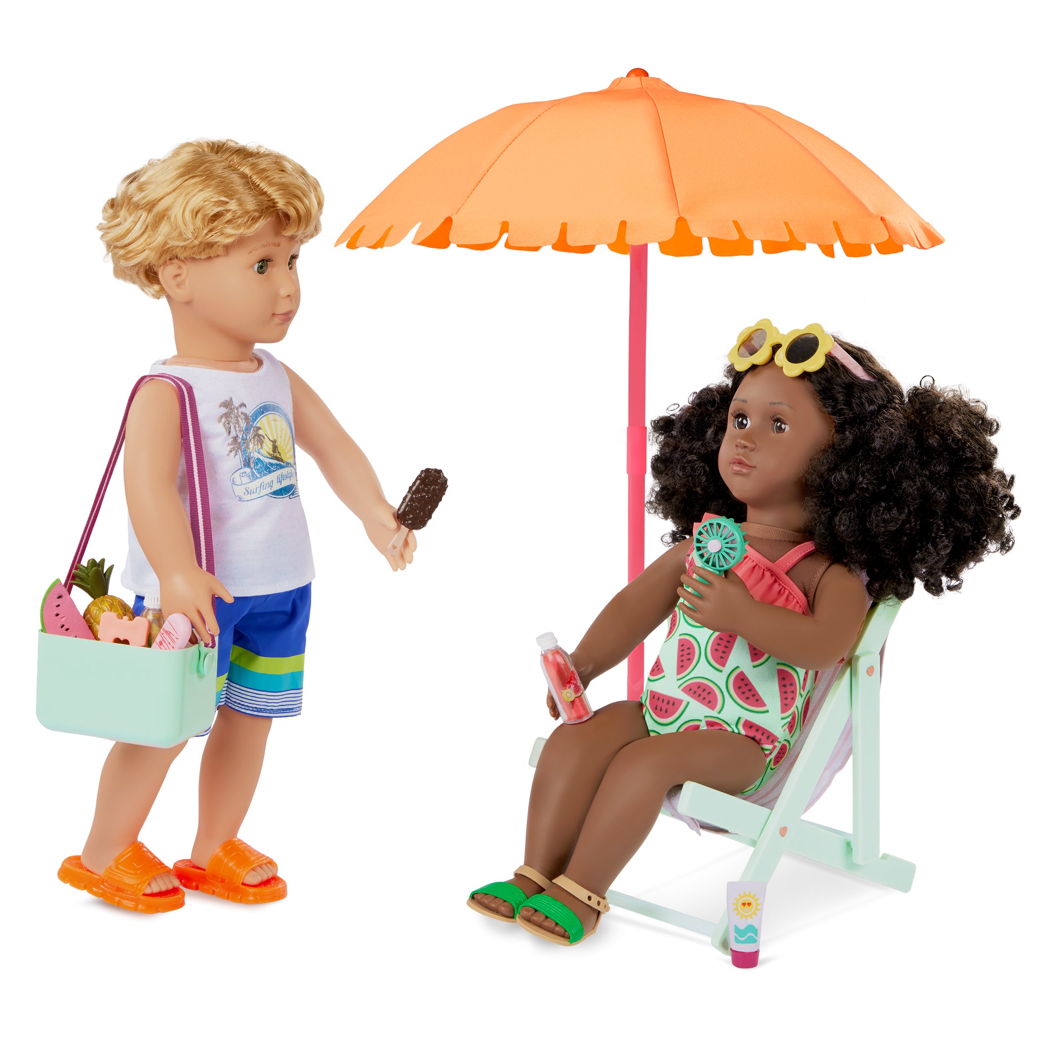 Our Generation Accessories Sunny & Cool Patio Set for 18" Doll