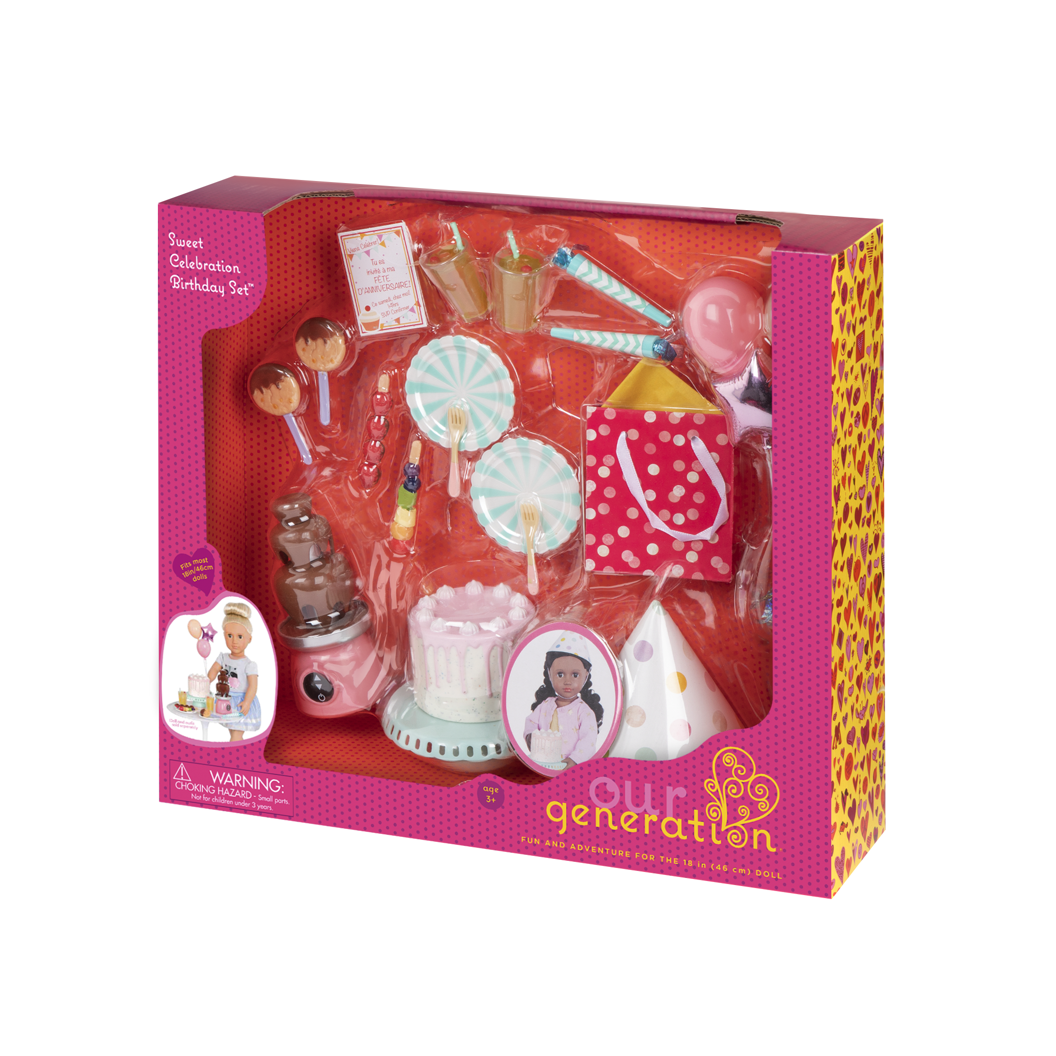 Our Generation Accessories Sweet Celebration Birthday Set for 18" Doll