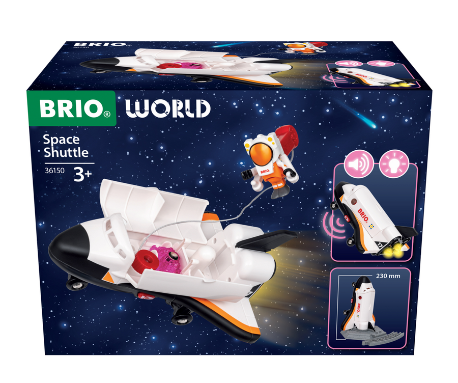BRIO World Space Shuttle – Wooden Train Accessory for Kids (Ages 3+)