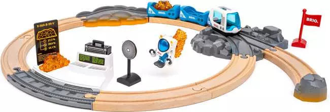 BRIO World Space Exploration Train Set – Wooden Railway Set for Kids (Ages 3+)