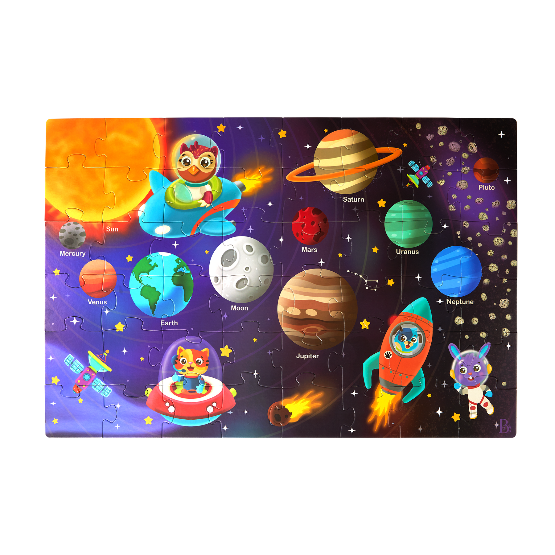 B Toys Solar System Floor Puzzle 48 Pieces