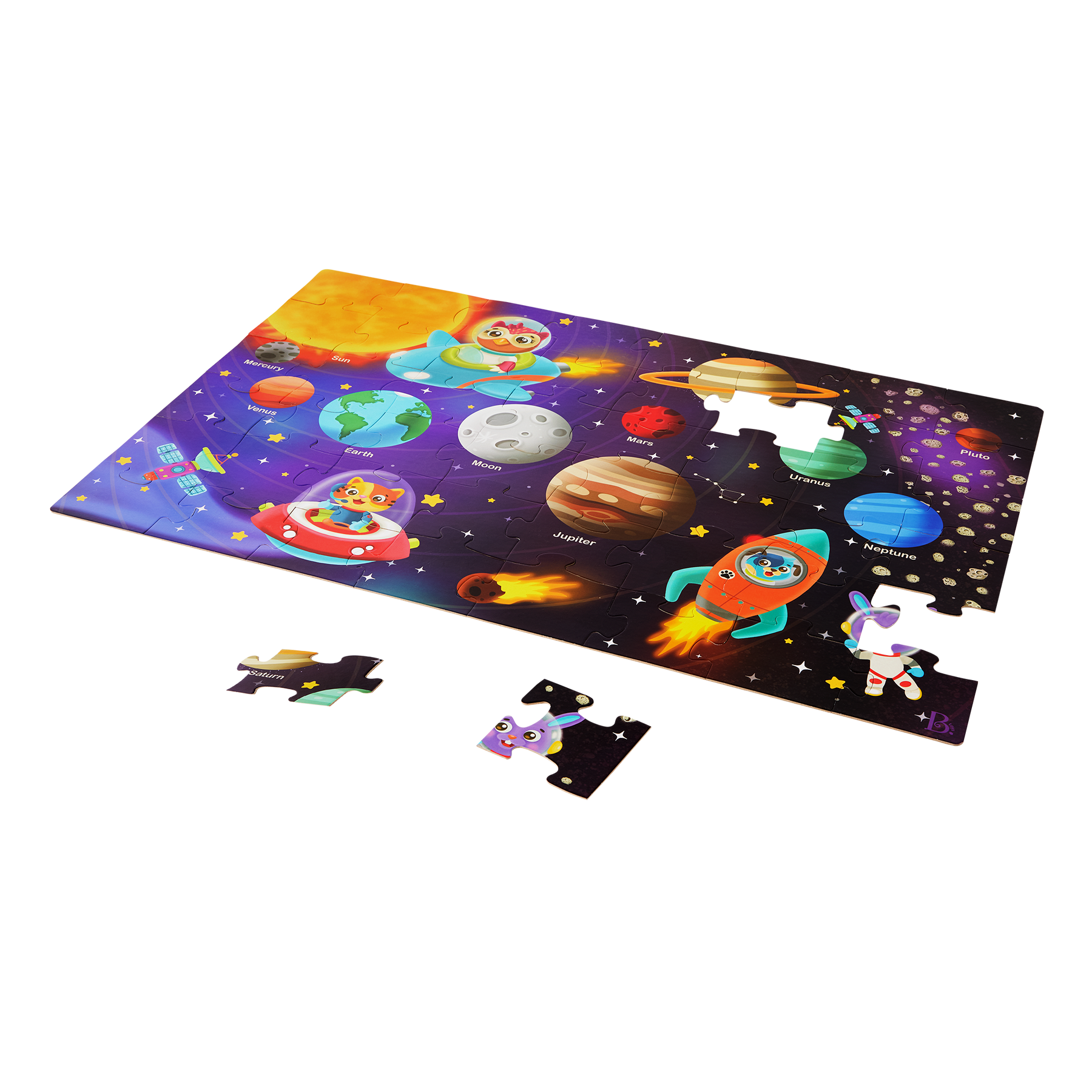 B Toys Solar System Floor Puzzle 48 Pieces