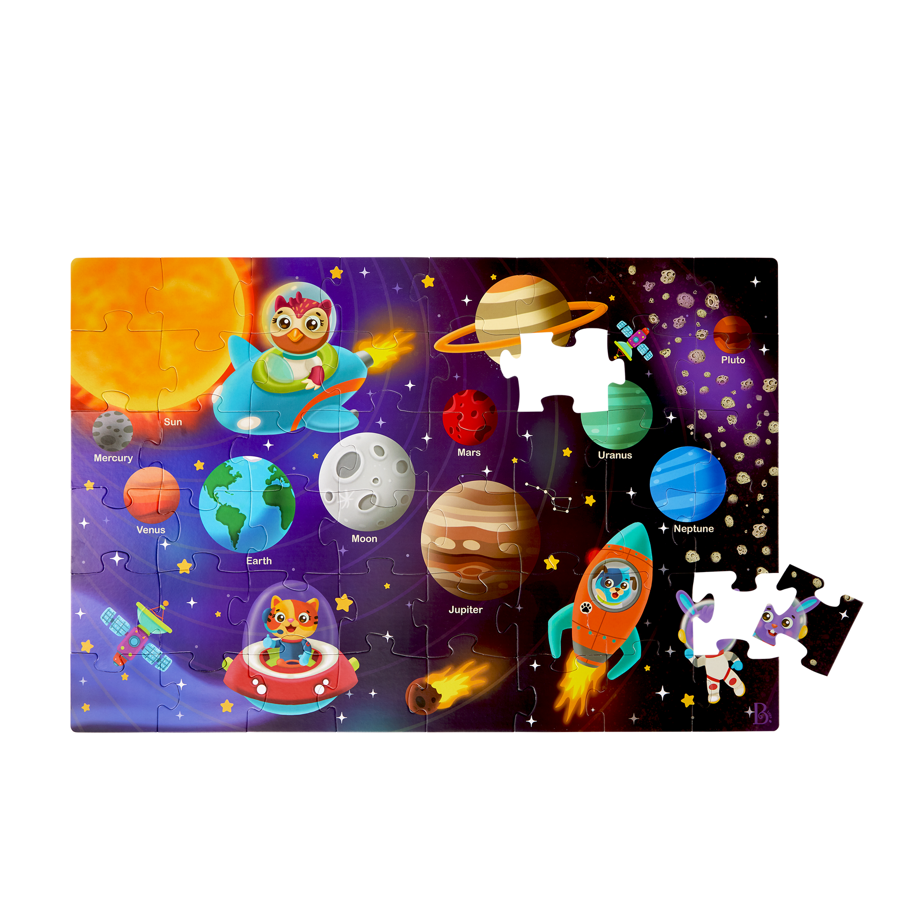 B Toys Solar System Floor Puzzle 48 Pieces