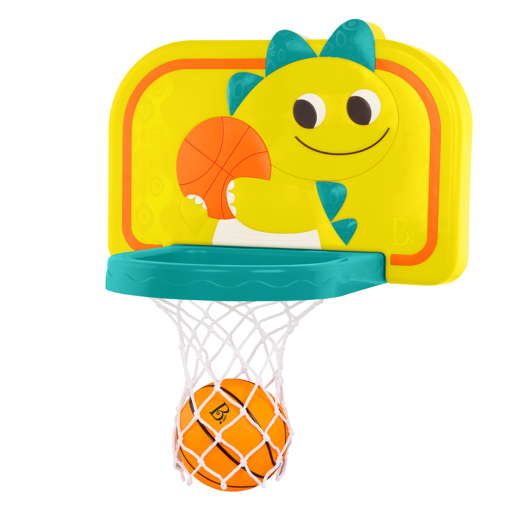 B Toys Dinosaur Dribble Basketball Net