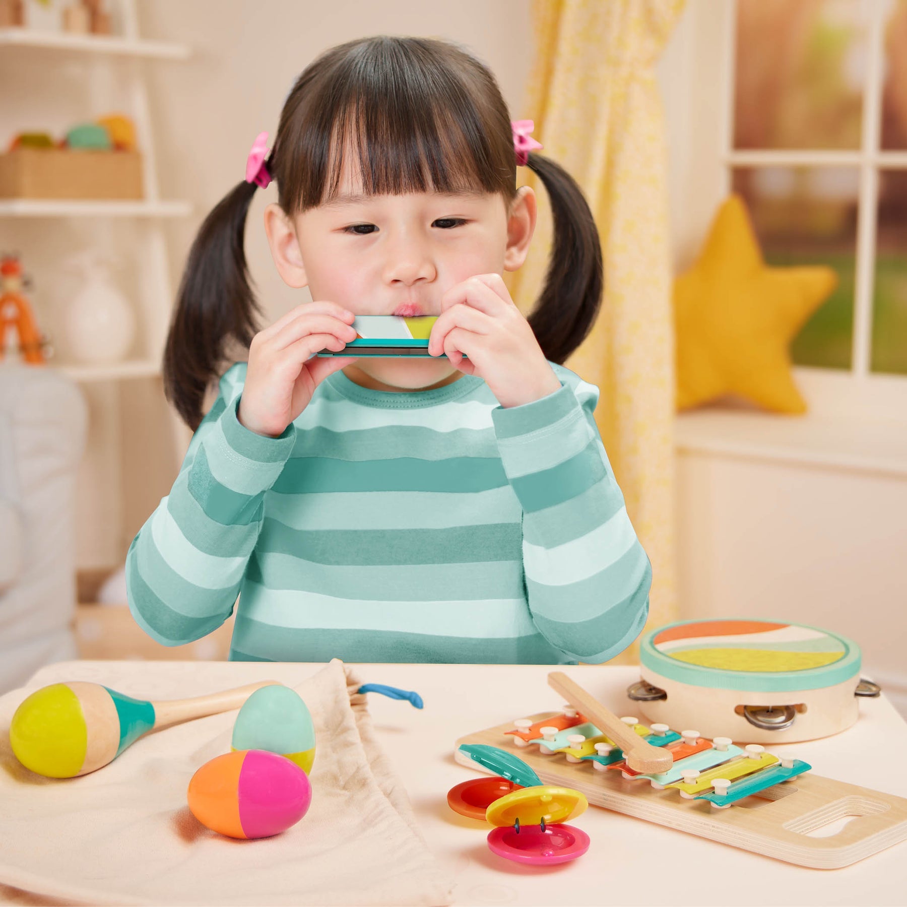 B Toys Make a Melody Wooden Instruments Set