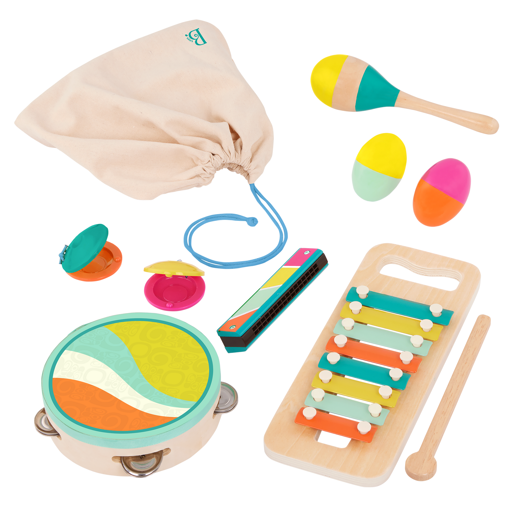 B Toys Make a Melody Wooden Instruments Set