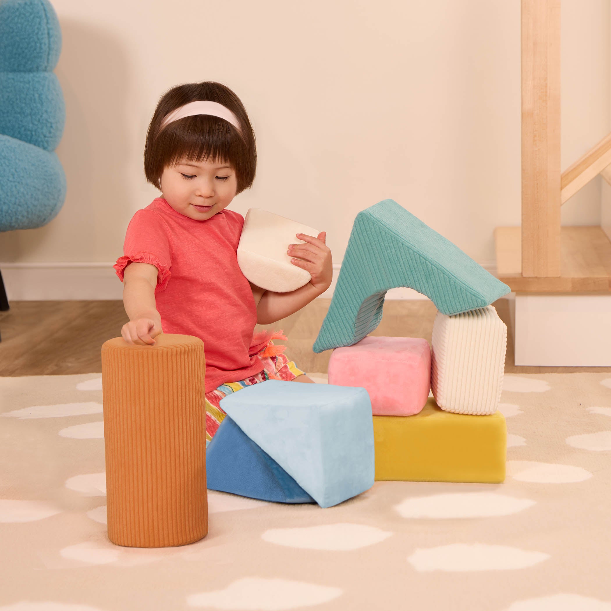 B Toys Tumble-y Towers Sensory Building Blocks