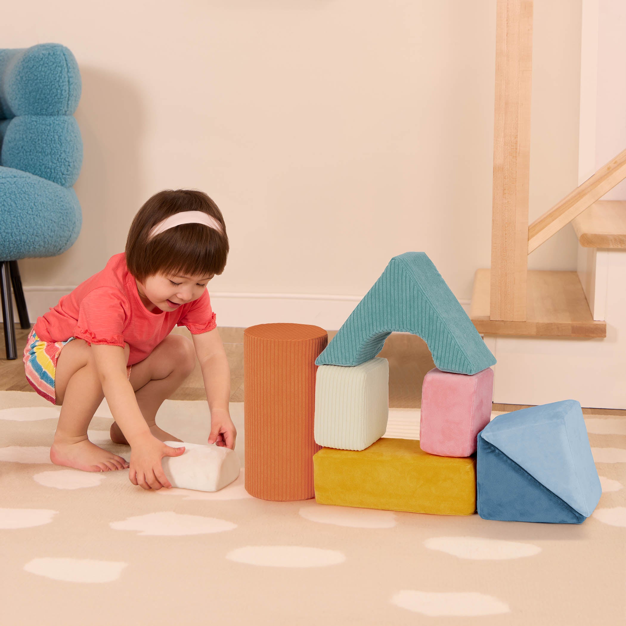 B Toys Tumble-y Towers Sensory Building Blocks