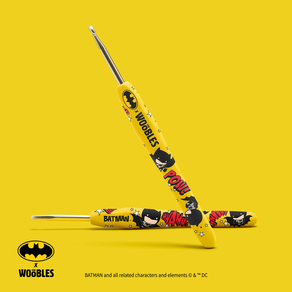 The Woobles Batman Crochet Kit | DC Comics Beginner Amigurumi Kit for Ages 12+