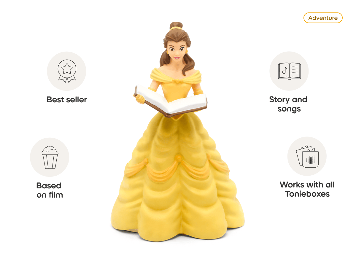 Tonies Disney Beauty and the Beast – Screen-Free Audio Tonie Figure with Stories & Songs for Kids (Ages 1+)