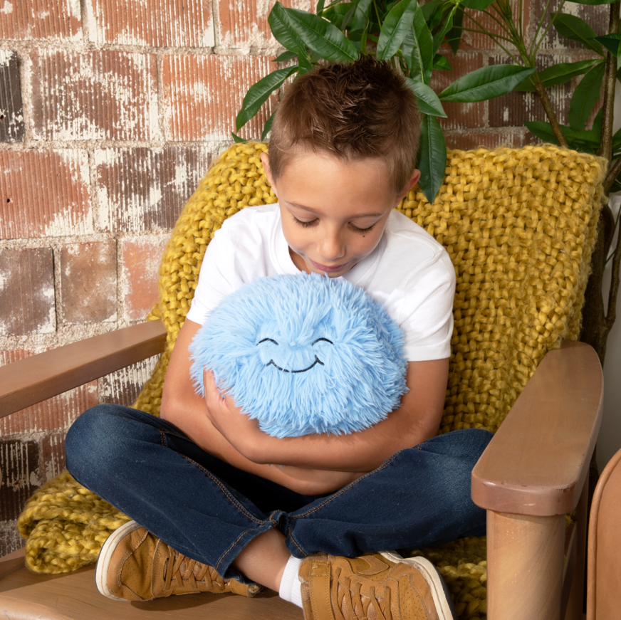 Hugimals Hug Ball Blue (Sweet/Silly) – Weighted Sensory Ball for Babies & Kids (Ages 0+)