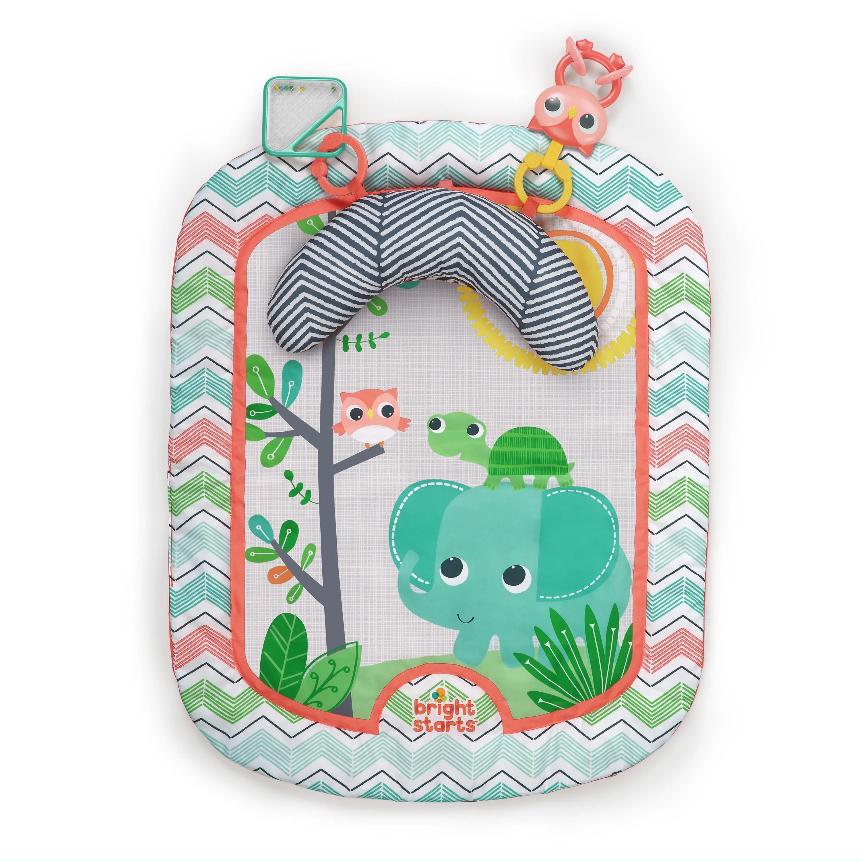 Bright Starts Giggle & See Safari Prop & Play Mat